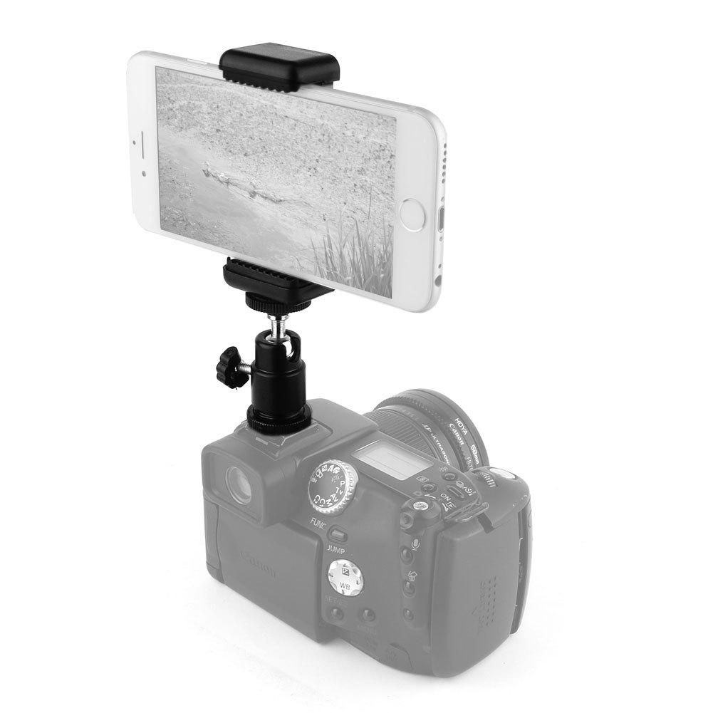 Mini Holder 1/4 Adapter Phone Clip Tripod Mount for DSLR SLR Camera Cell Phone