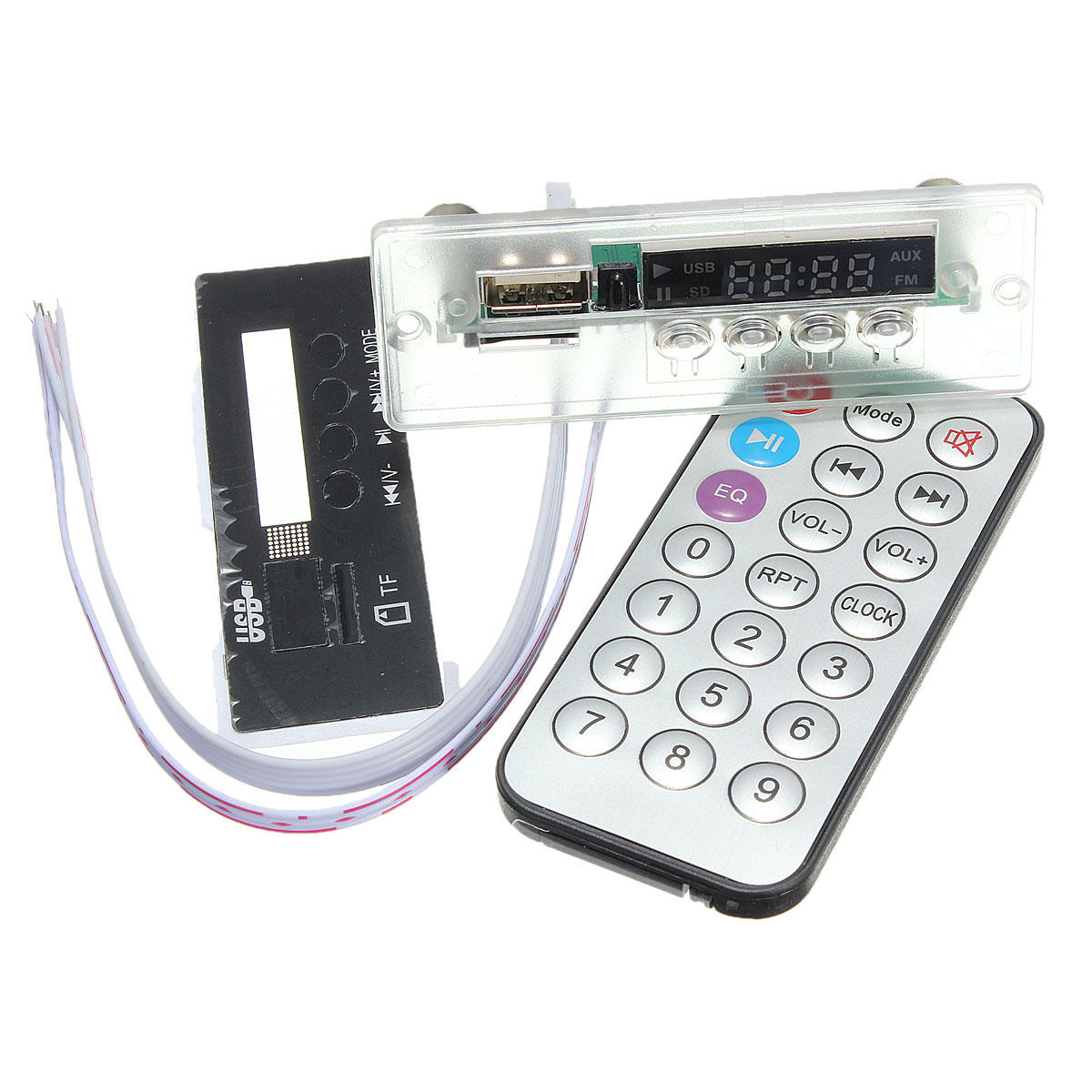 5V 12V MP3 Audio Decoderprint Digitaal met TF FM-radio USB
