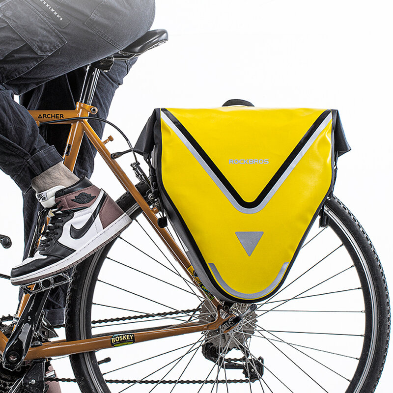 ROCKBROS 20L 100% waterdichte fietstassen & fietstassen MTB racefietstassen bagagedrager Lange afsta