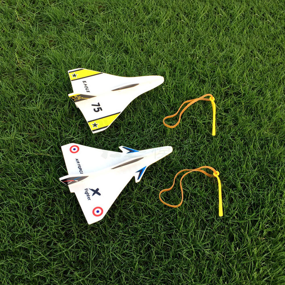 Elastische rubberen band aangedreven DIY vliegtuig schuim vliegtuig Kit vliegtuig Model buiten Indoo