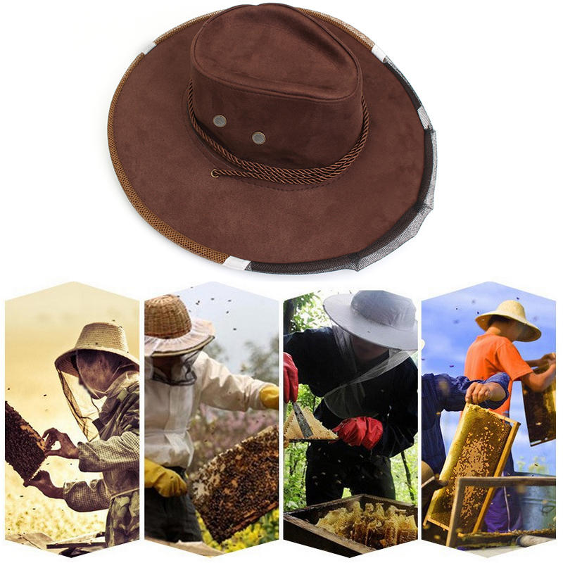 אנטי Bee כובע קאובוי כובע Beekeeping מגן כובע Beekeeper כלי אנטי חרקים נטו