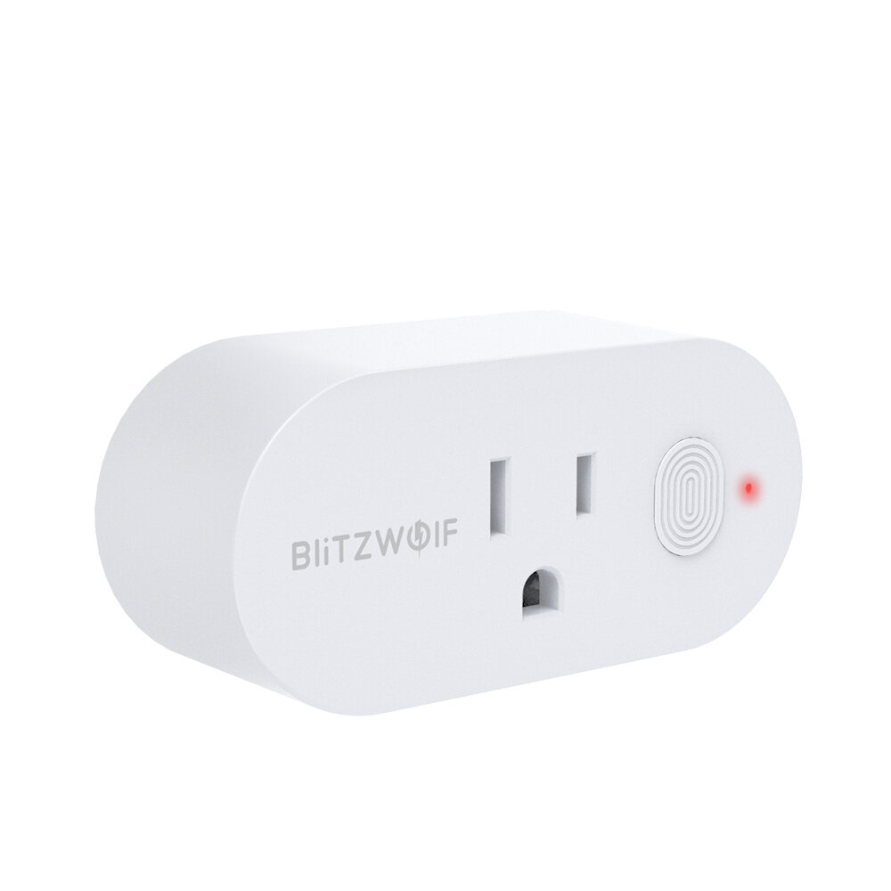 

BlitzWolf® BW-SHP12 15A 1875 Вт US Plug Smart WIFI Switch APP Дистанционный Таймер контроллера Разъем Работа с Amazon Al