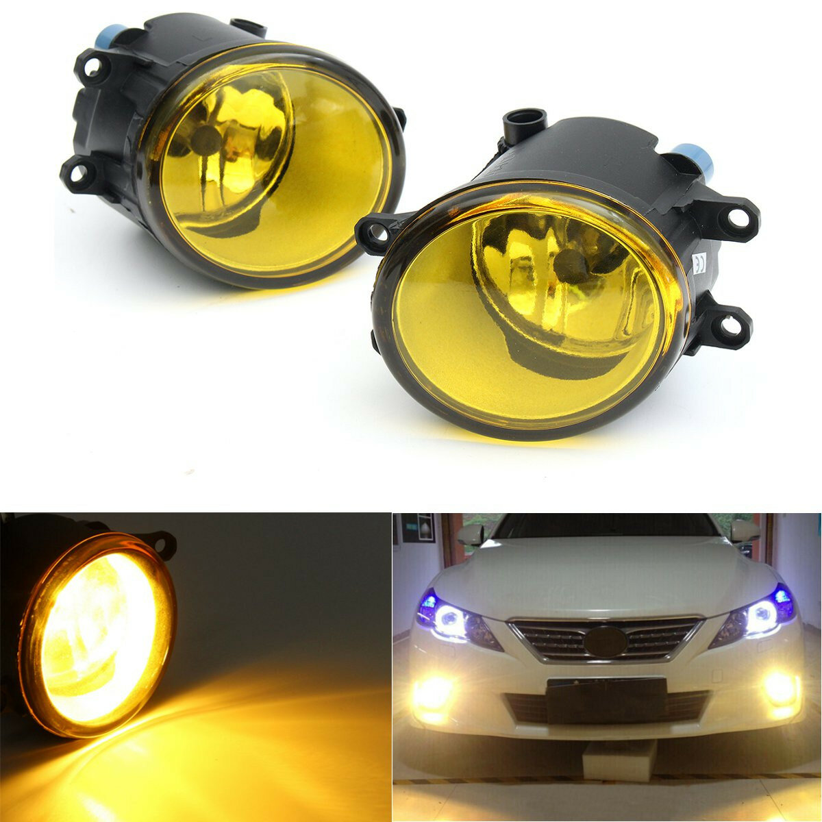 Paar Mistlamp Gele Lens met Lampen 110W Voor Toyota Voor Lexus Voor Scion