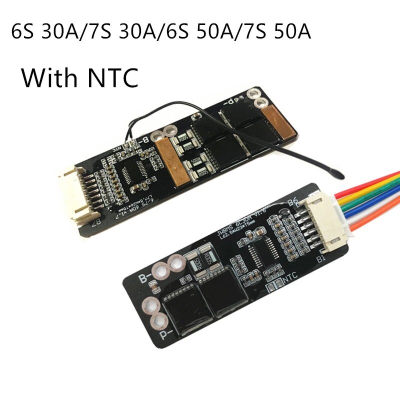 

BMS 6S /7S 30A/50A 3.7V Ternary Lithium Battery Protection Board with NTC Temperature Sensor