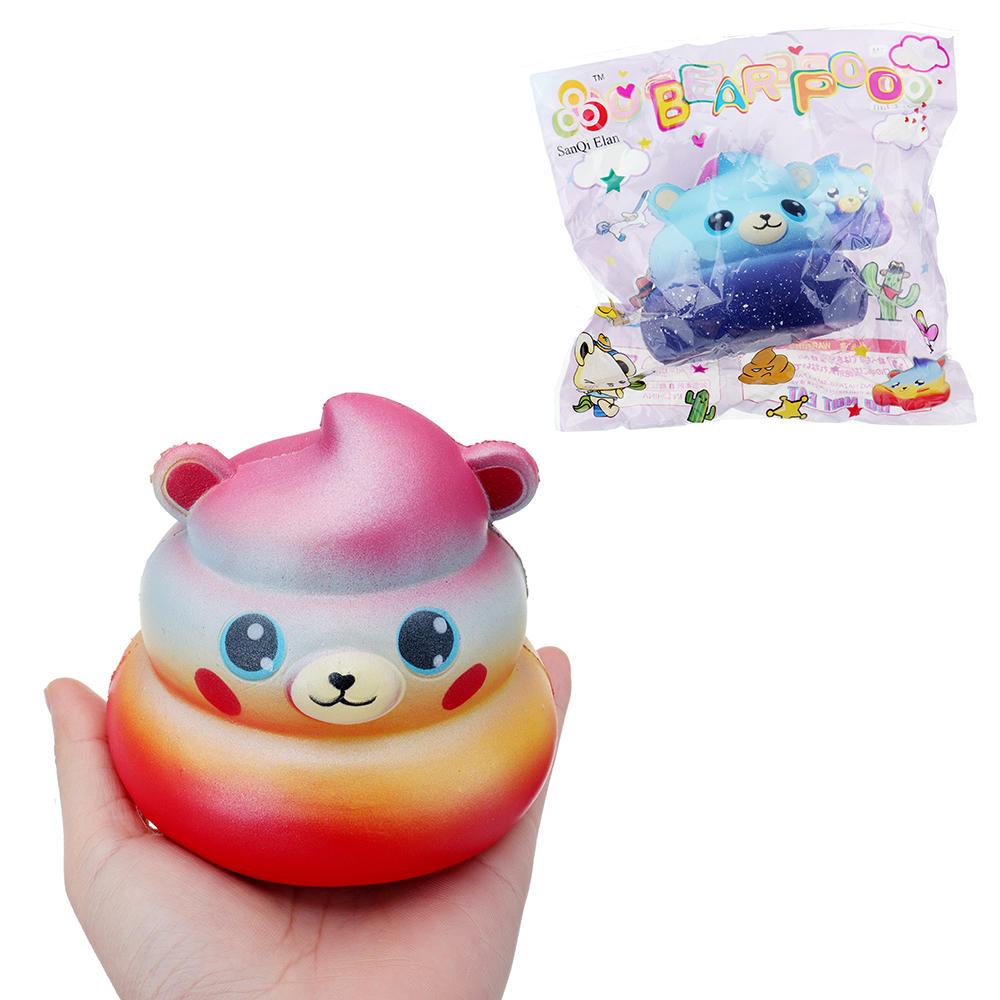 Sanqi Elan Galaxy Poo Squishy 10*10*9 CM Licensed Slow Rising With Packaging Collection Gift Soft To