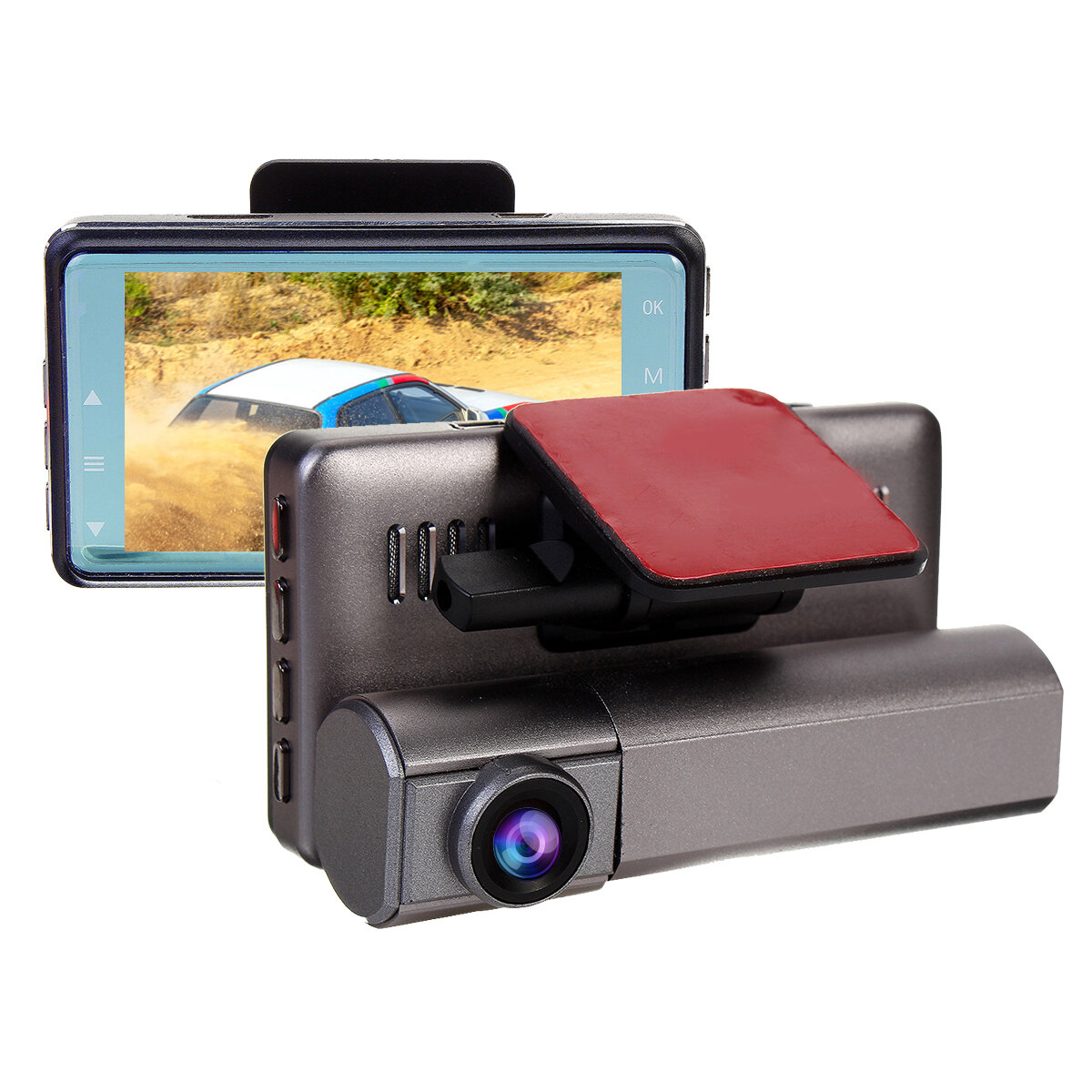 

1080P HD 3Inch Dual Lens Front Rear Camera Car DVR Dash Cam Video G-Sensor Recorder