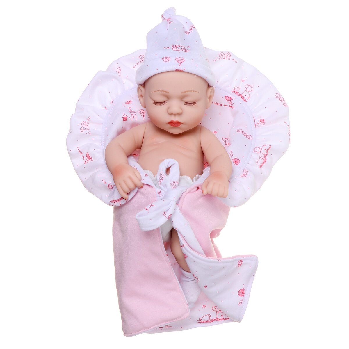 30cm Simulation Silicone Figure Baby Doll Toy Kids Early Education Toy Children Gift