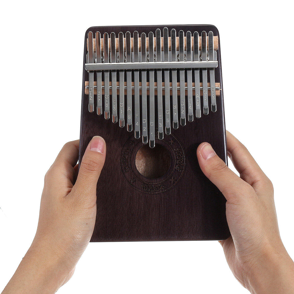 

Kalimba 17 Keys Thumb Piano Finger Musical Instrument Mahogany Bag Tuning Hammer