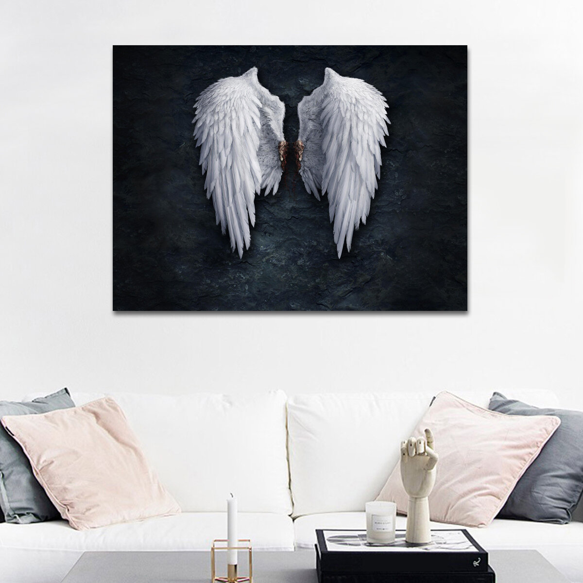30 * 40 cm Asas de anjo Decoração de parede Pintura Plano de fundo Sala de estar Casa Sala Decoração Desenho