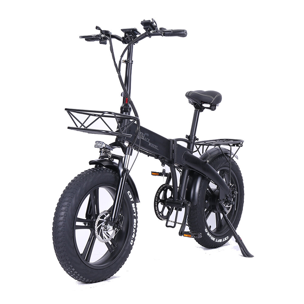 [EU Direct] CMACEWHEEL GT20-PRO 750W 48V 10Ahx2 Double Battery Folding Electric Bicycle 20x4in 45km/h Top Speed Electric Bike