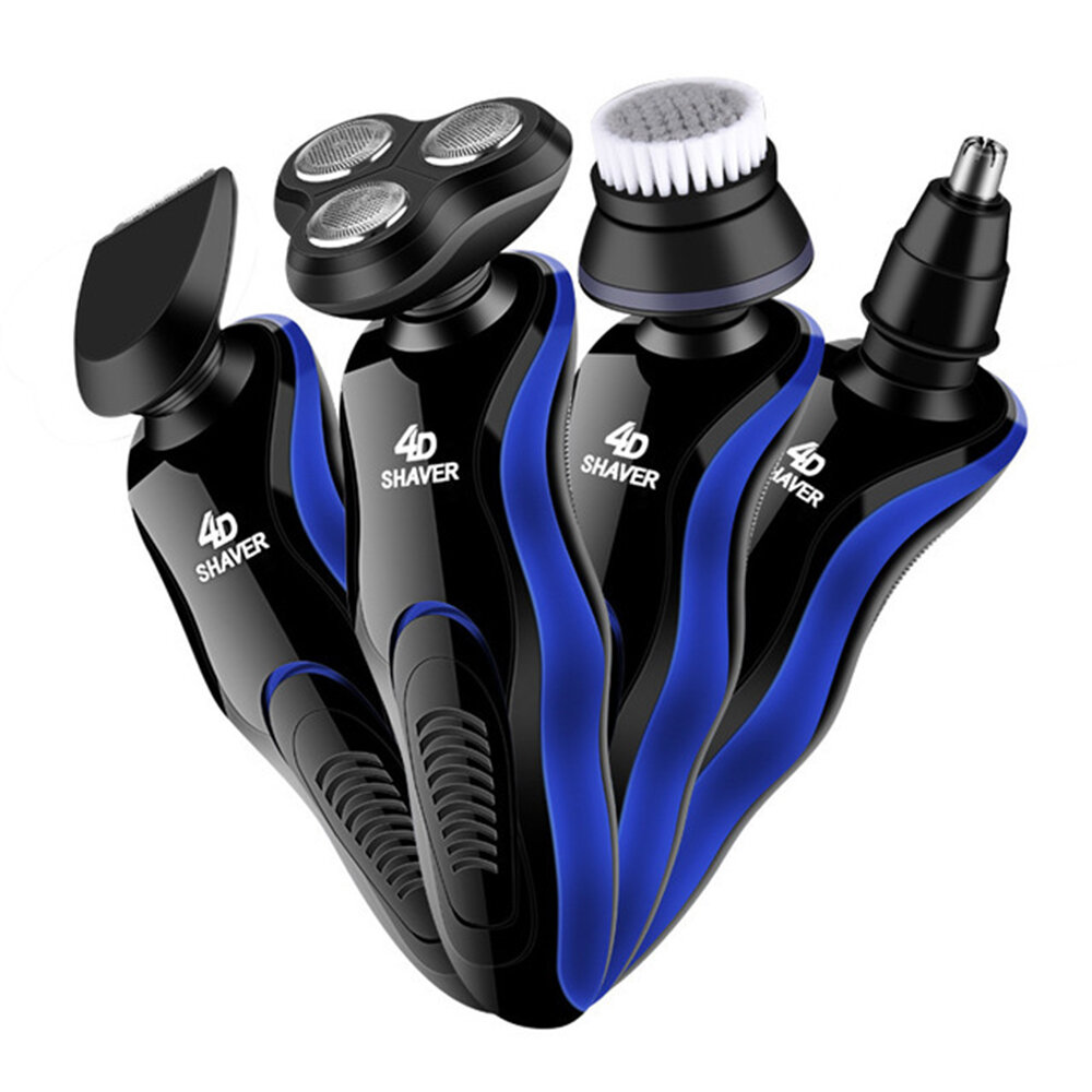 

Многофункциональная электробритва 4D USB Авто Перезаряжаемая полностью моющаяся борода Волосы Бритва для мужчин