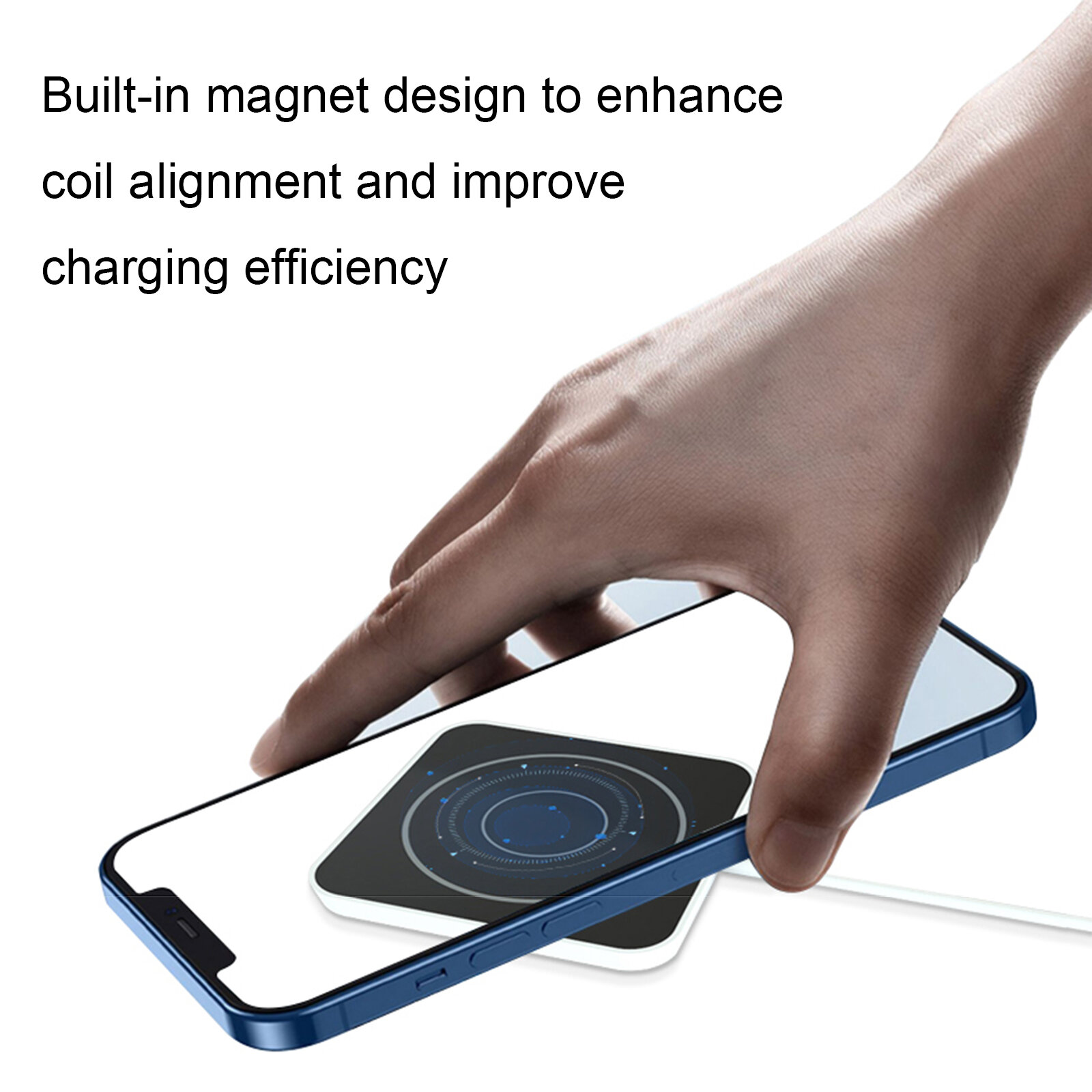 Bakeey15W磁気ワイヤレス充電器iPhone用急速充電ドックパッド12Pro最大