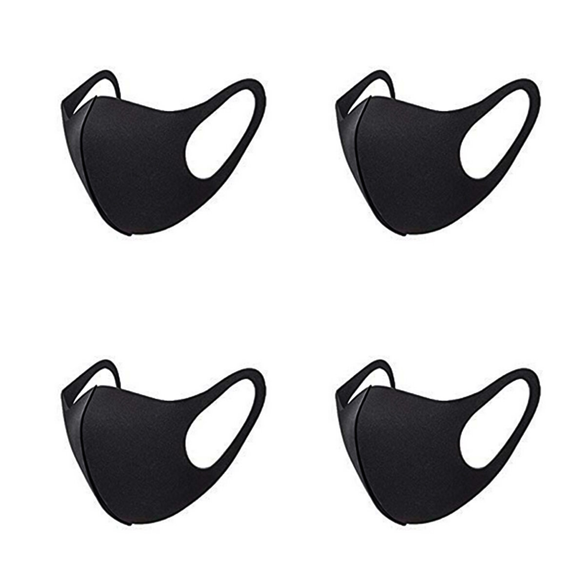 4 stuks mode beschermend gezichtsmasker anti-stofmasker wasbaar herbruikbaar voor fietsen kamperen r