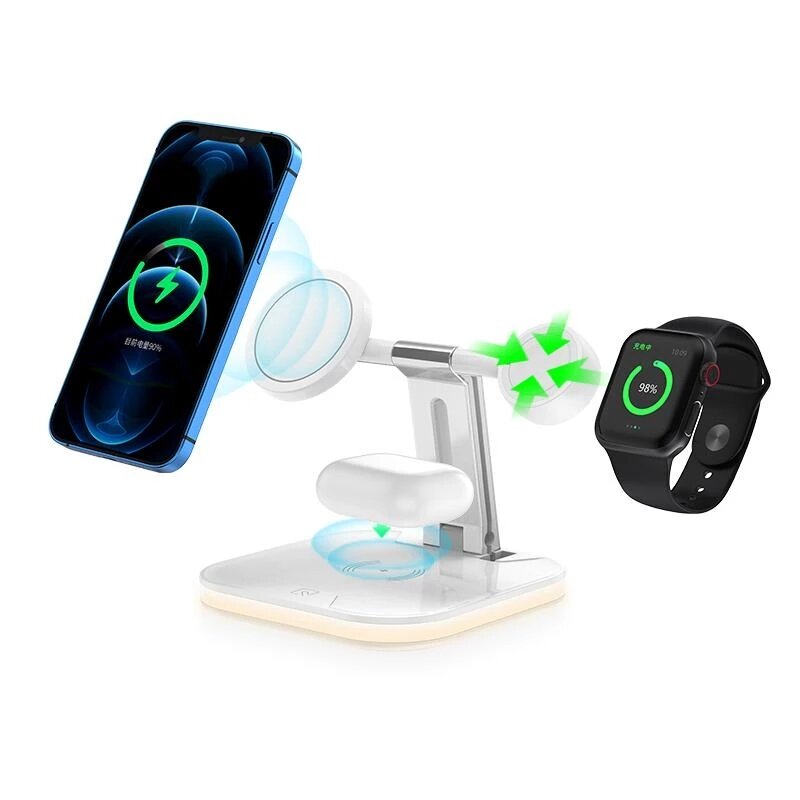 Bakeey JJT-971 3-In-1 Wireless Charger Fast Wireless Charging Dock Station For Qi-enabled Smart Phon