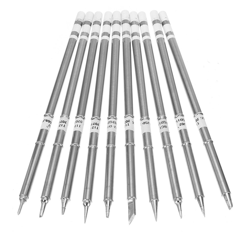 best price,10pcs,t12,lead,free,alloy,soldering,iron,tips,set,coupon,price,discount