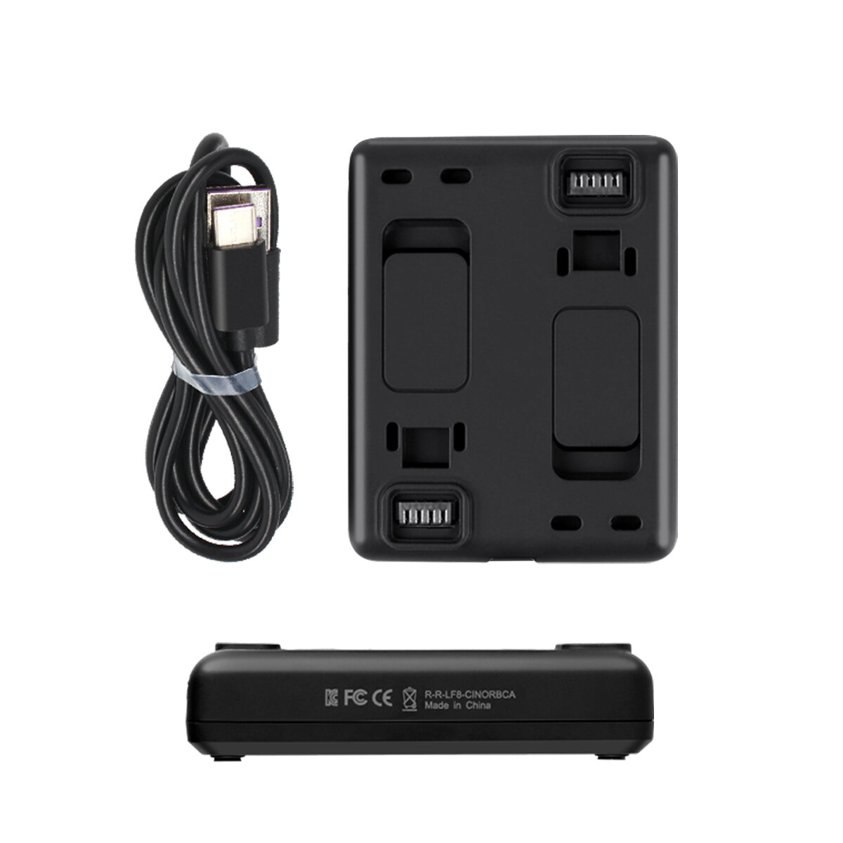 Dual Charge Lithium Battery Base Charger For Insta 360 R 4K Panoramic Camera Accessories
