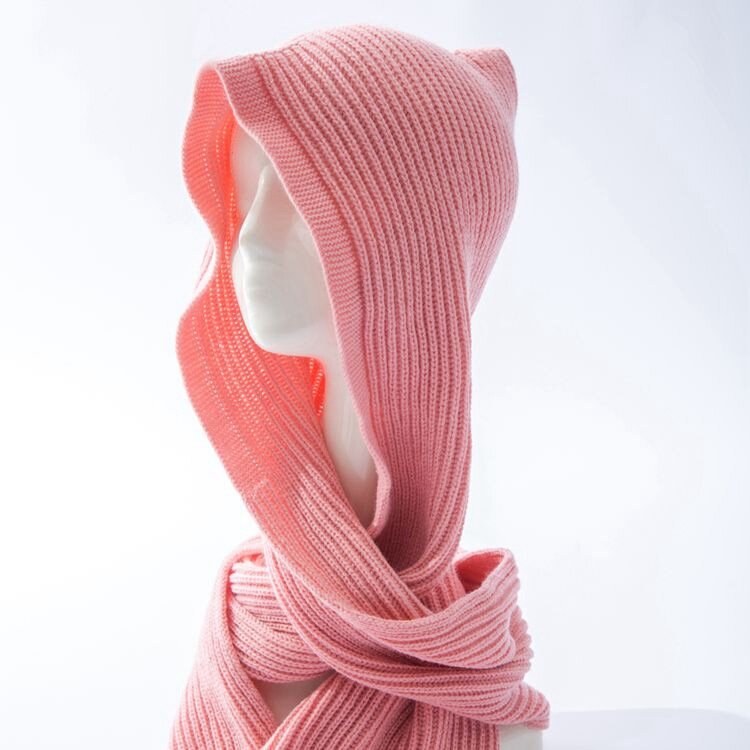 Image of Men Damen Multifunktionale Schals warme Strick Hut Herbst Winter koreanische Schal Schal Hut