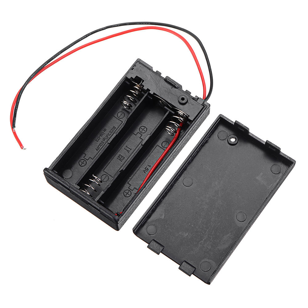 3 slots AAA-batterijvak Batterijhouderbord met schakelaar voor 3 x AAA-batterijen DIY-kit Koffer