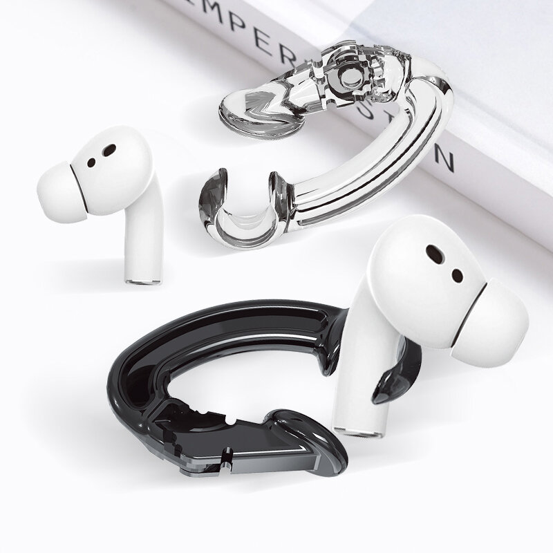 Bakeey 1 pair universal anti lost clip earphone holders secure ear hook for apple airpods pro / airpods pro 3 /airpods 1/ airpods 2