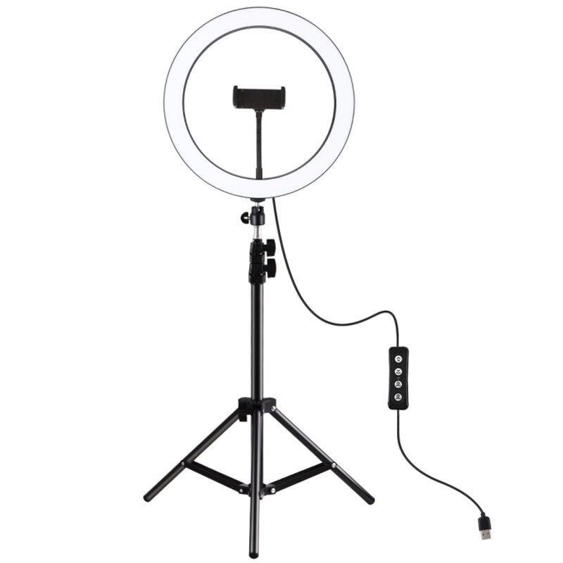 

PULUZ PKT3056B 11.8 inch 30cm 3 Modes Dimmable LED Ring Light for Youtube Vlogging Video Broadcast Live with 110cm Tripo