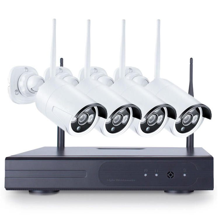 4PCS 4CH CCTV Wireless 720P NVR DVR 1.0MP IR Outdoor P2P Wifi...