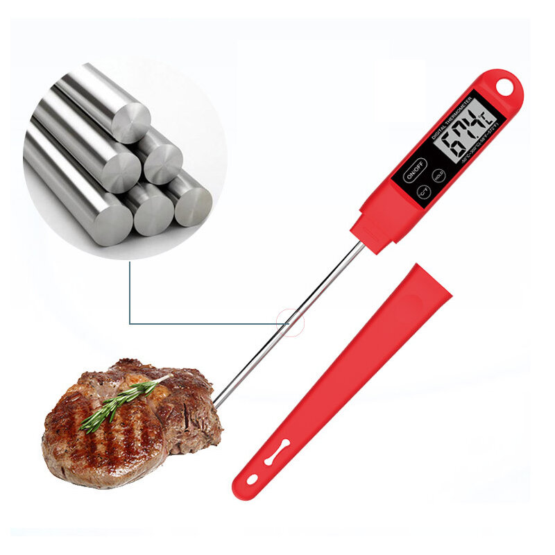Termometro BBQ intelligente -50℃-300℃ Display a schermo Termometro a sonda elettronico per carne e alimenti