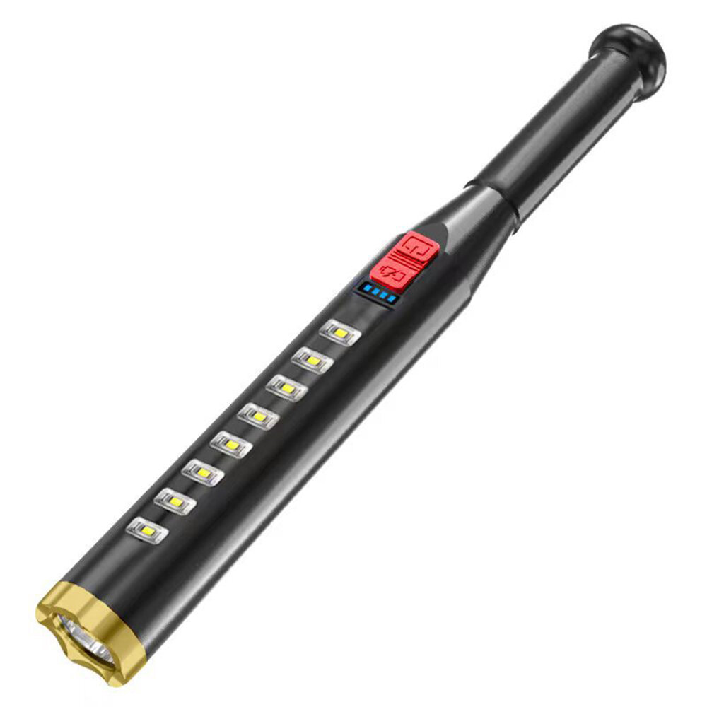 XANES? SP02 8COB+LED Flashlight Compression&Drop Resistance USB Rechargeable IPX6 Waterproof Spotlig