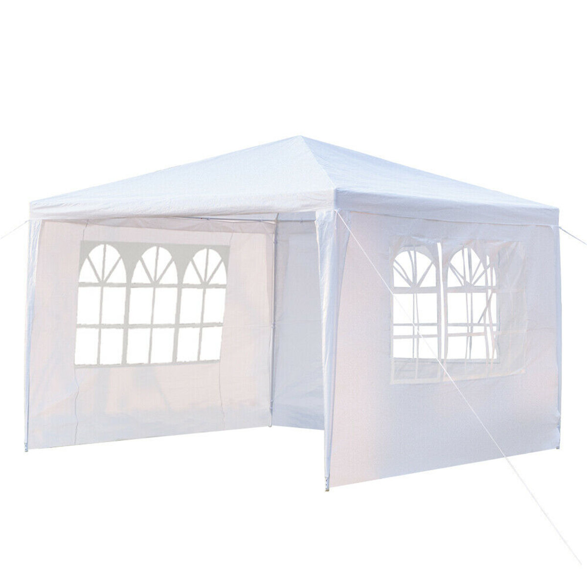 3x4m 3 Zijwand Tuinhuisje Tent Cover Waterdicht Marquee Party Bruiloft Zonnescherm Onderdak Camping Tent met Venster