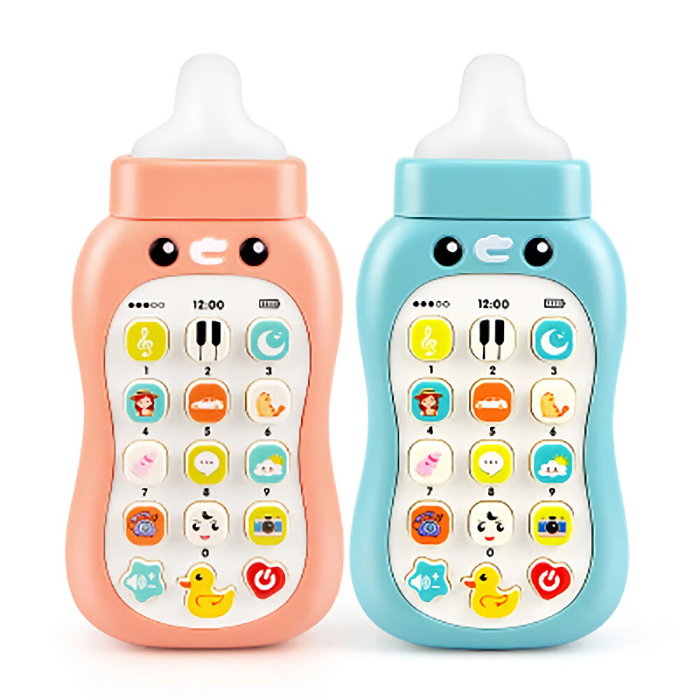 Babyfopspeen Simulatie Mobiele Telefoon Muziek Zuigfles Soft Lijm Kan Bijten Baby 0-1 Jaar Oud Vroeg