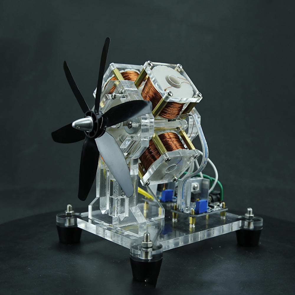 

Stark Hall Sensor Brushless Motor Electric Machine Fan Blade High Speed DIY Physical Model Science Toy