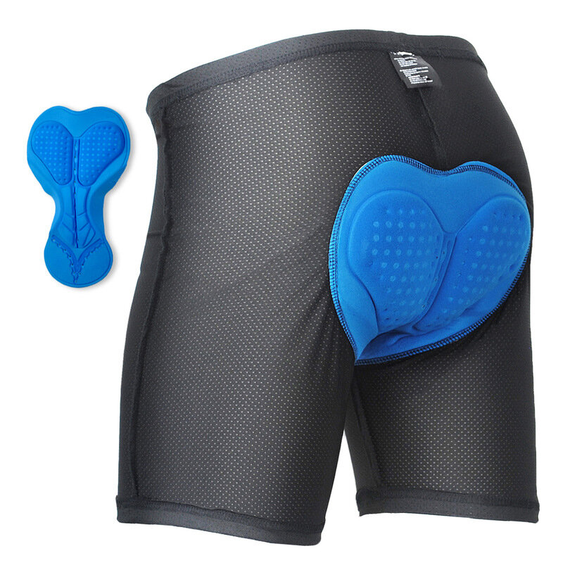 OUTTO al aire libre Pantalones cortos deportivos para montar en bicicleta con absorción de impactos transpirables de secado rápido para hombres con cojín de asiento acolchado