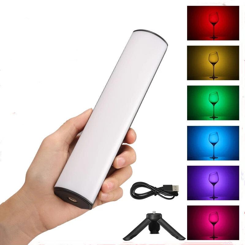 SOONPHO P12 LED RGB Fotografie Verlichting stick Handheld Soft Light Tube Stick Video Lamp voor Yout