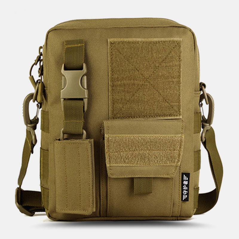 Men Camo Pattern Multifunction Large Capacity Outdoor Travel Tactical Bag Crossbody Bag Shoulder Bag