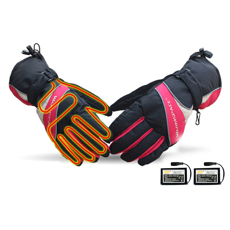 

Outdoor Thermal Electric Warm Waterproof Heated Gloves with Battery Powered For Motorcycle Hunting Skiing Gloves Winter