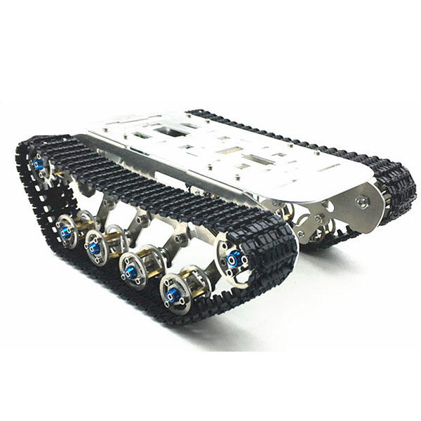 DIY Zelf gemonteerd RC Robot tank chassis met rupsband set aluminiumlegering