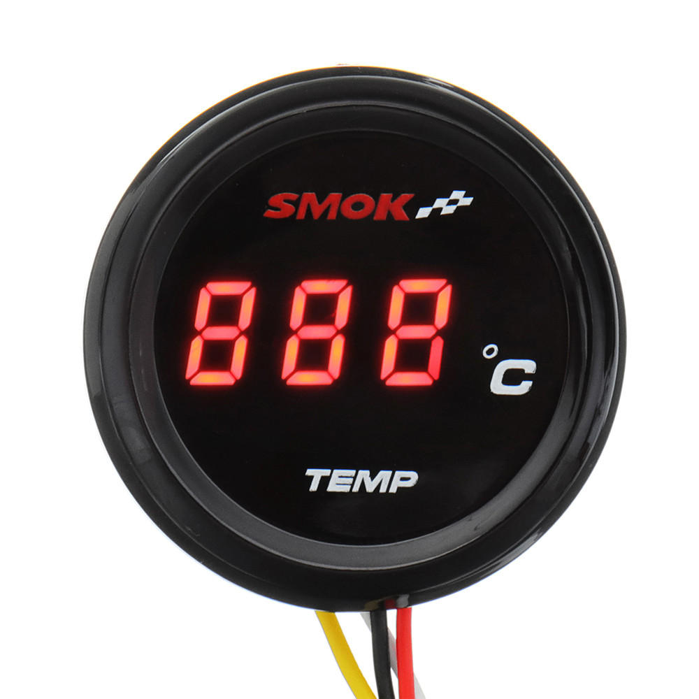Universal Motorcycle LCD Digital Instruments Thermometer Water Temp Temperature
