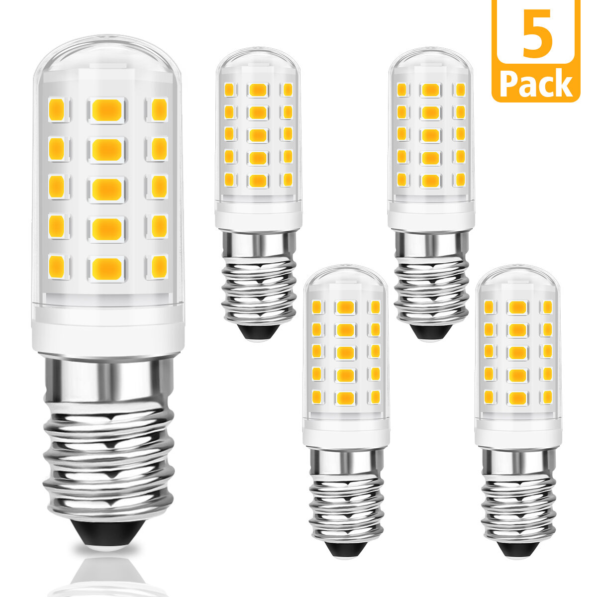 KingSo 5PCS AC 230V 5W 3000K E14 LED Corn Bulb Capsule licht 360 ° Verlichting Lamp
