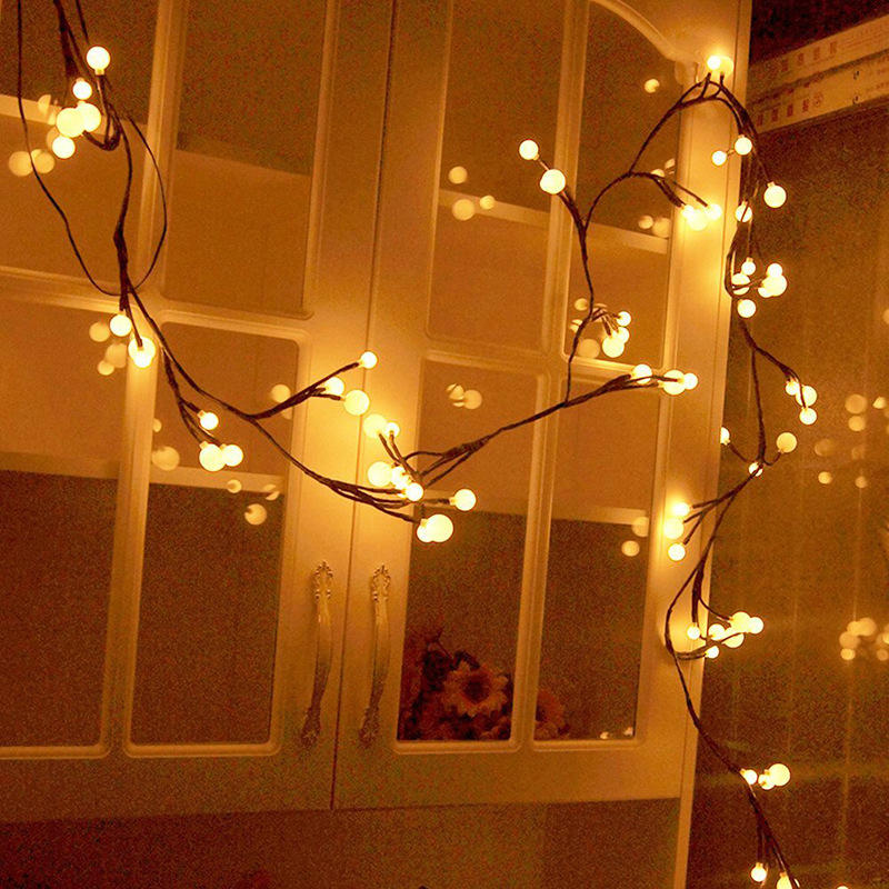 Tree Vine Lamp Copper Wire String Flexible LED Mains Socket Micro Silver Wire Copper Fairy String Light
