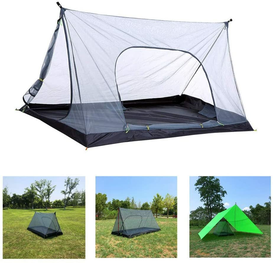 1-2 Peoole Mesh Кемпинг Палатка Легкая Кемпинг Москитная сетка Дышащая Палатка от насекомых На открытом воздухе Путешествия