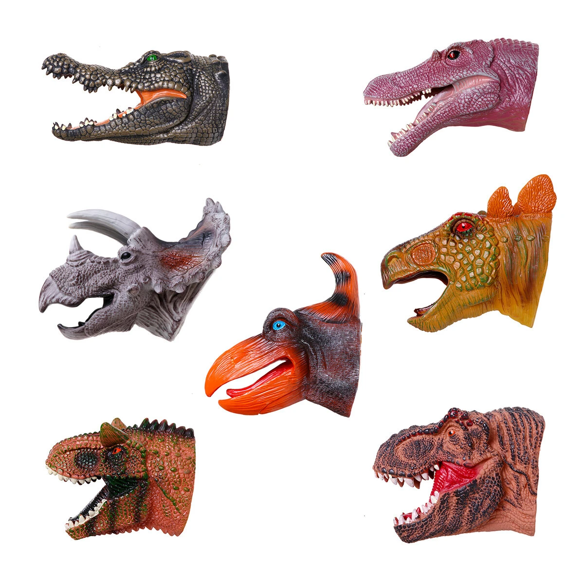 Simulation dinosaur crocodile hand puppet gloves toys