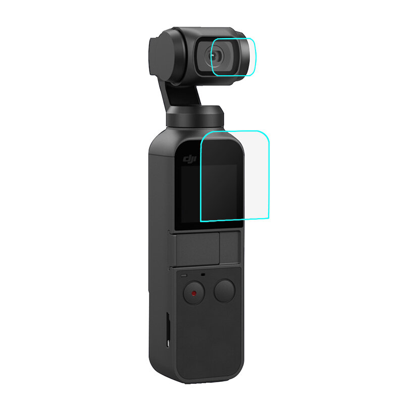 PULUZ PU376 Screen Lens Protector Protective Tempered Glass Film for DJI OSMO Pocket Gimbal Camera