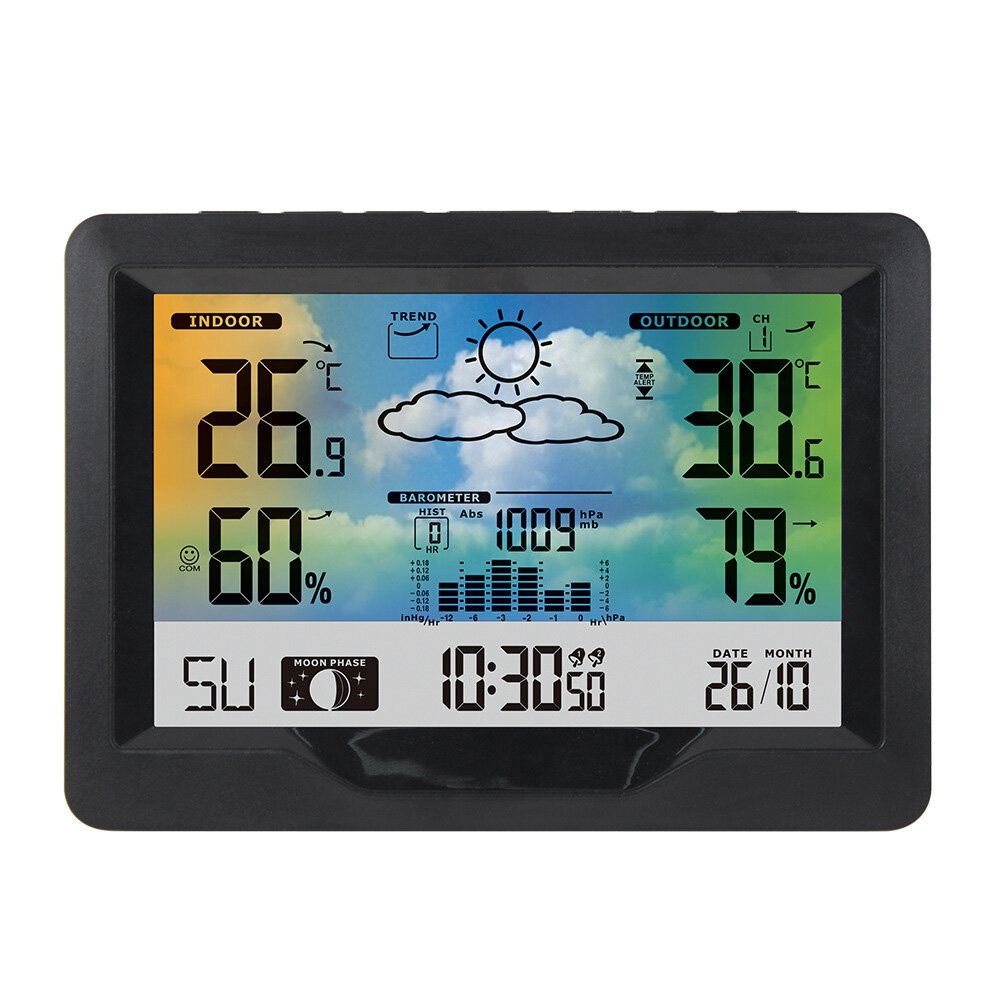 best price,wireless,weather,station,clock,thermometer,hygrometer,discount