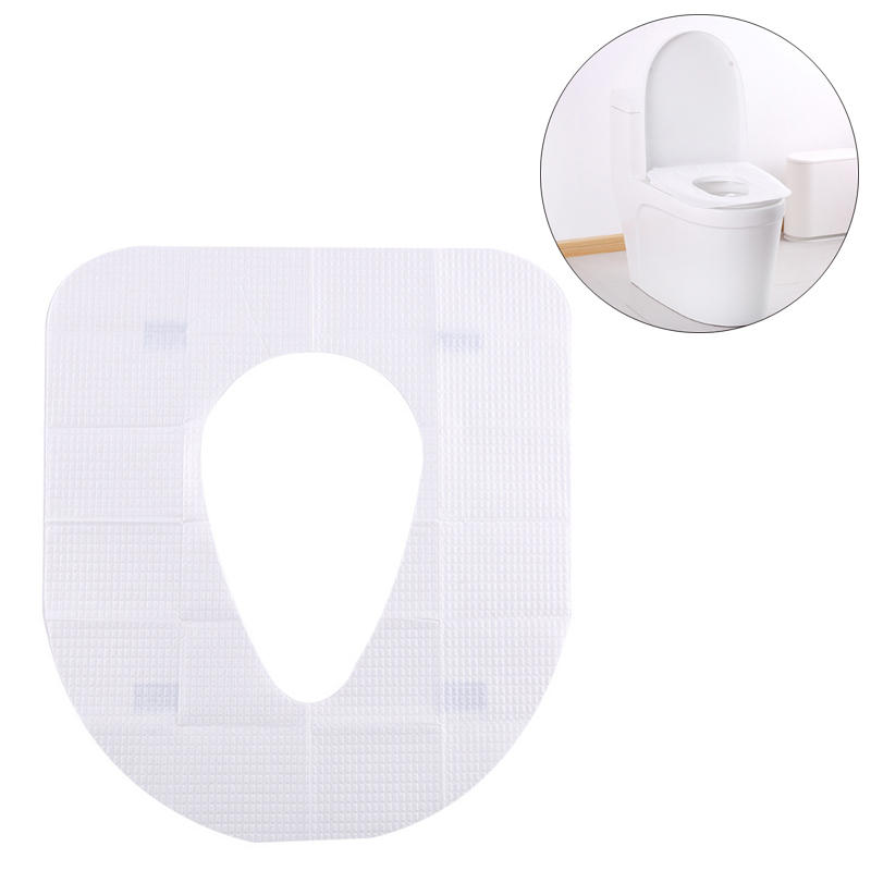 IPRee® 10 pcs Disposable Toilet Seat Cover Mats Maternal Travel Toilet Pad Paper Padded Cushion 