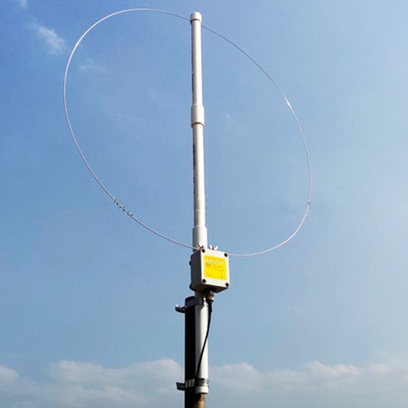 K180WLA Active Loop Broadband Receiving Antenna 0.1MHz-180MHz 20dB SDR FM Radio Antenna LOOP Small L