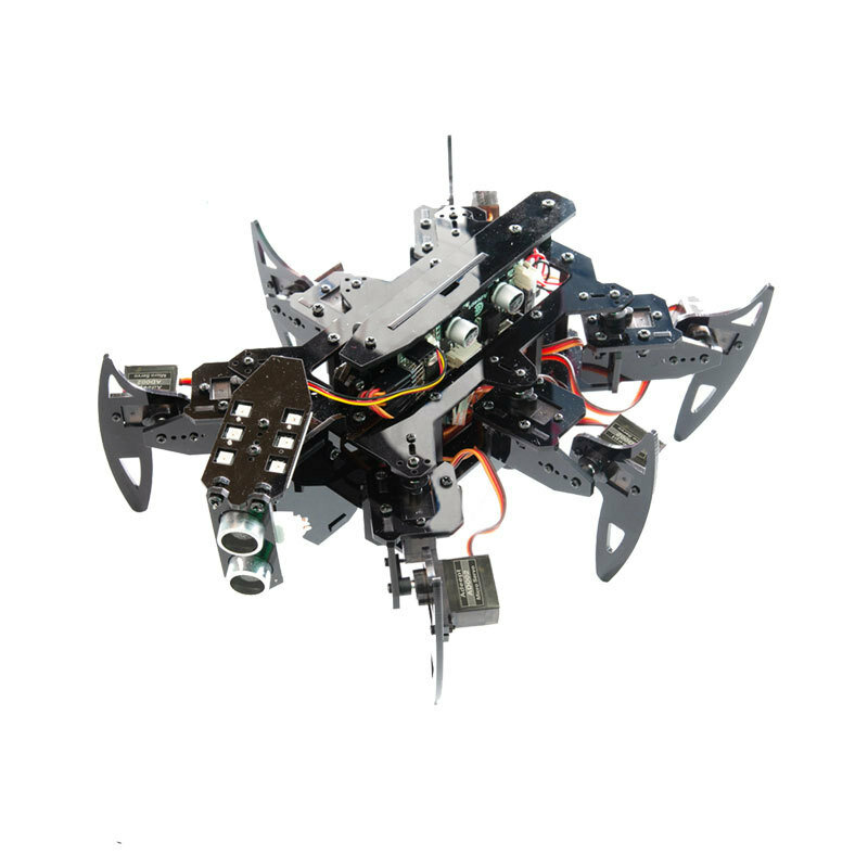 

Adeept Hexapod Spider Robot Kit forArduino with Android APP and Python GUI/Spider Walking Crawling Robot/STEAM Robotics