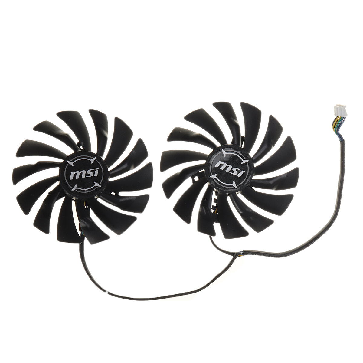 

2pcs MSI RX580 FDC10U12S9-C Fan Graphics Card Cooling Fan PLD10010S12HH/PLD09210S12HH