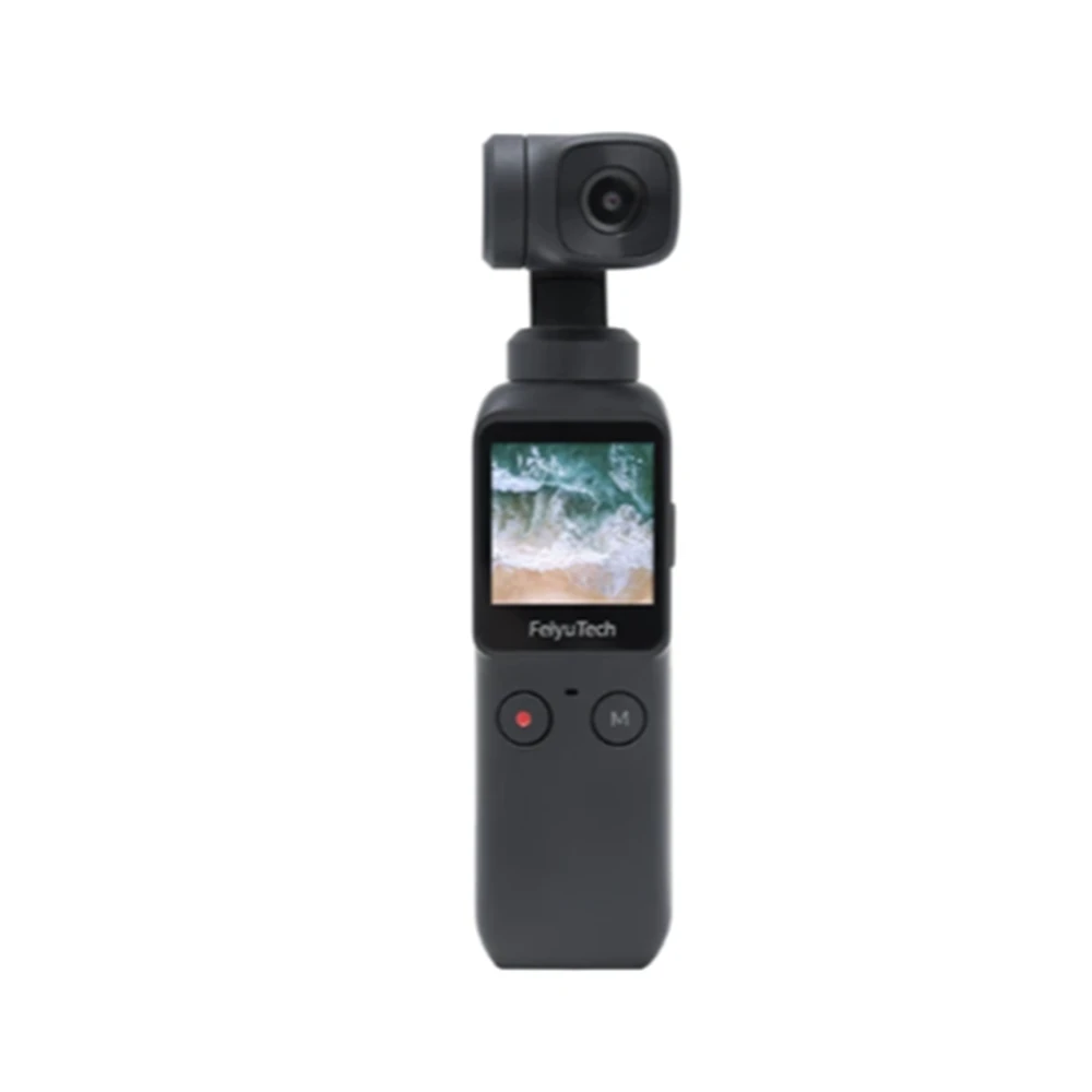 Feiyu Pocket Nueva cámara Smart Compact HD 4K 120M 120 Grados Estabilizado de 6 ejes Cardán de mano Autofocus Auto-Shake Soporte WiFi
