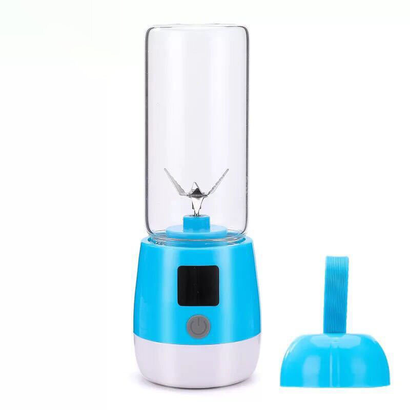 Mini liquidificador multifuncional para fazer milkshakes de leite e sucos de frutas, máquina recarregável por USB, perfeita para acampar e fazer piquenique.