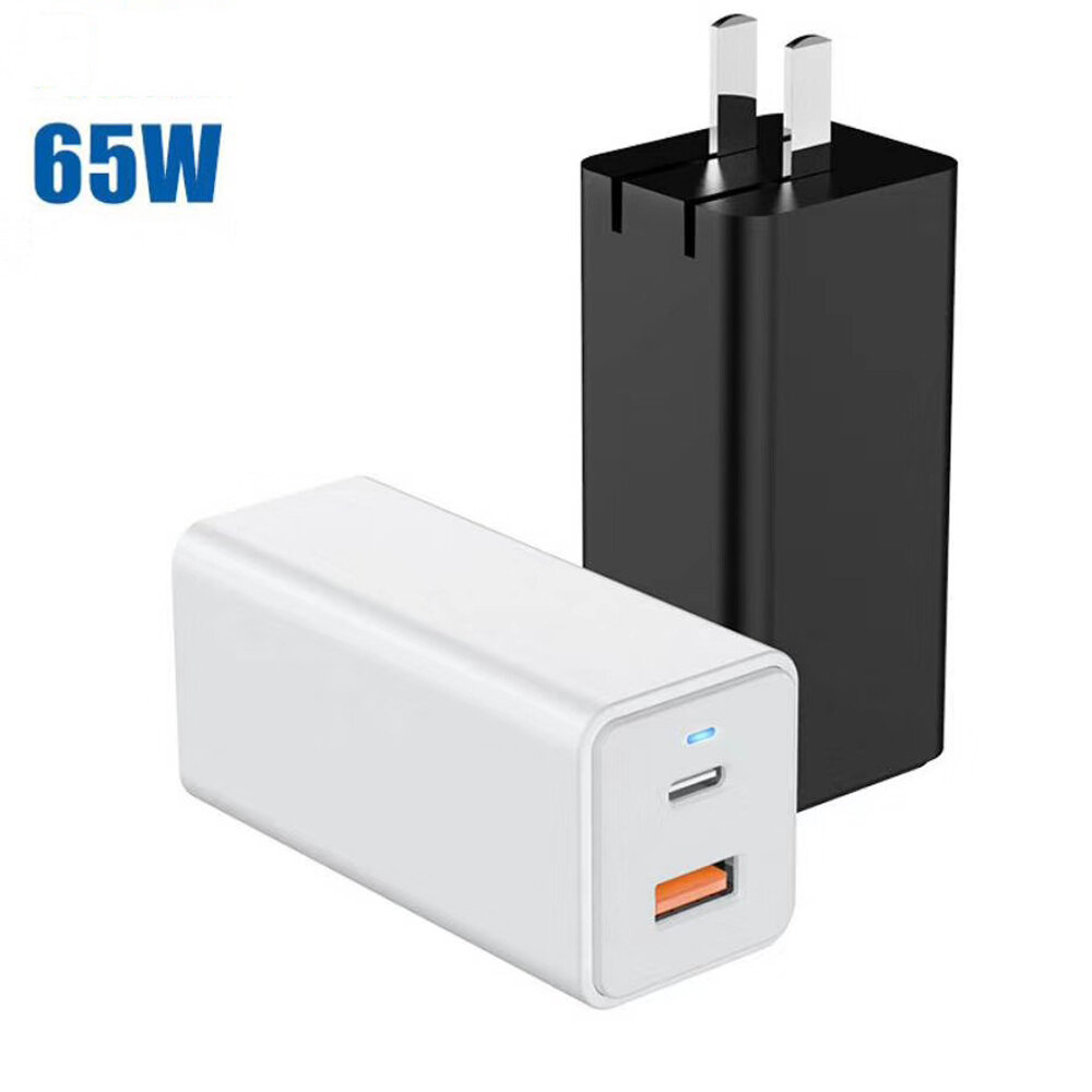 Bakeey GaN Gallium Nitride Charger 65W Dual-port Fast Charging For iPhone XS 11Pro Huawei P30 P40 Pro MI10 Note 9S S20+