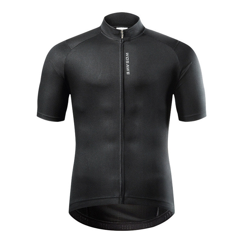 Camiseta masculina de mangas curtas para ciclismo WOSAWE, confortável e confortável para bicicleta de secagem rápida.